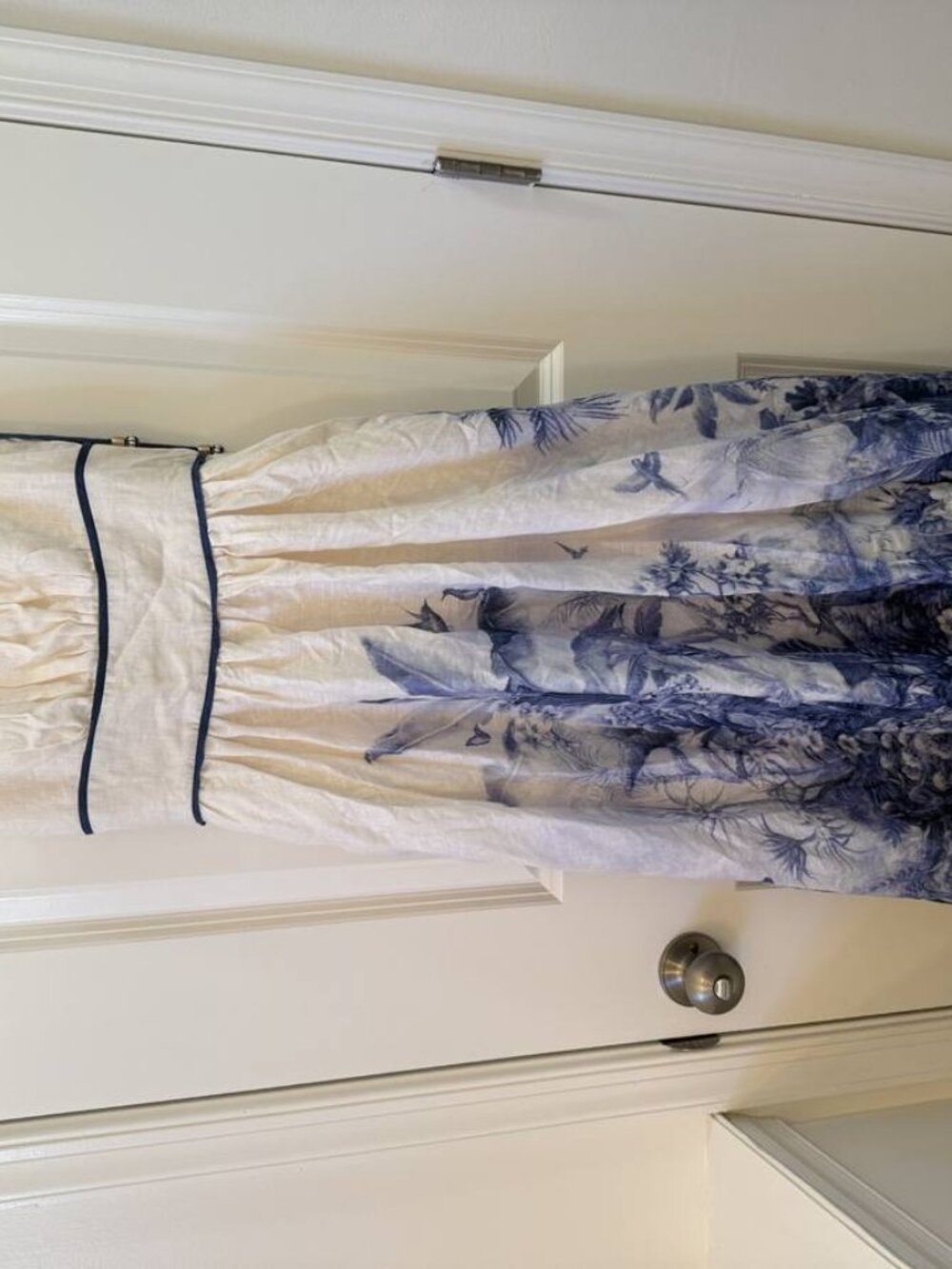 Zimmermann Blue White Floral Camisole Dress Size 1